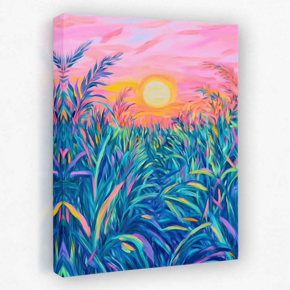 Sunkissed Meadow - Landscapes Canvas Wall Art