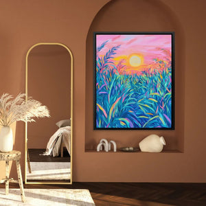 Sunkissed Meadow - Colorful Canvas Wall Art