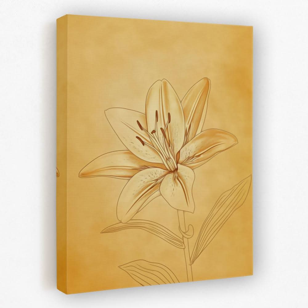 Sunlit Blossom - Floral Canvas Wall Art