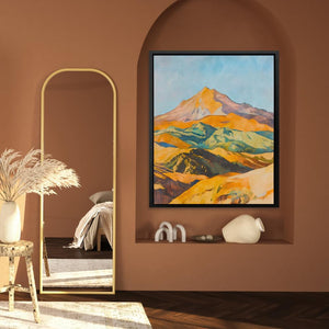 Sunlit Mountain Range - Luxury Wall Art