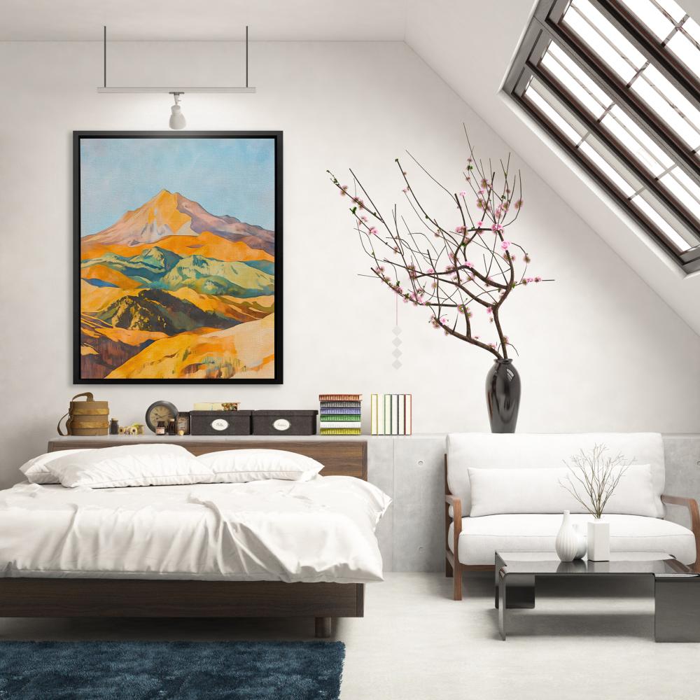 Sunlit Mountain Range - Luxury Wall Art