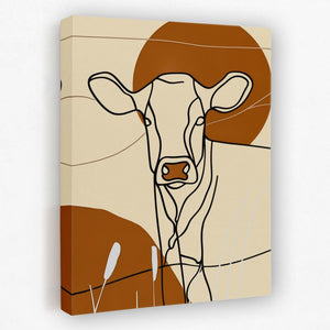 Sunset Cow - Luxury Wall Art