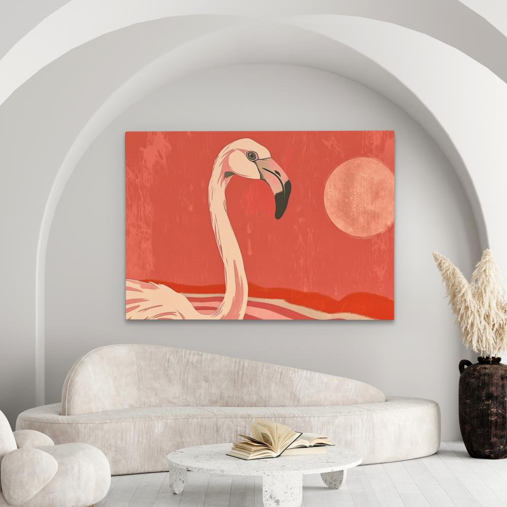 Sunset Flamingo - Luxury Wall Art