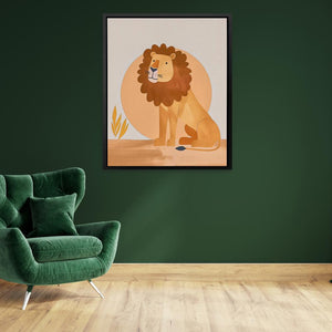 Sunset Lion - Luxury Wall Art