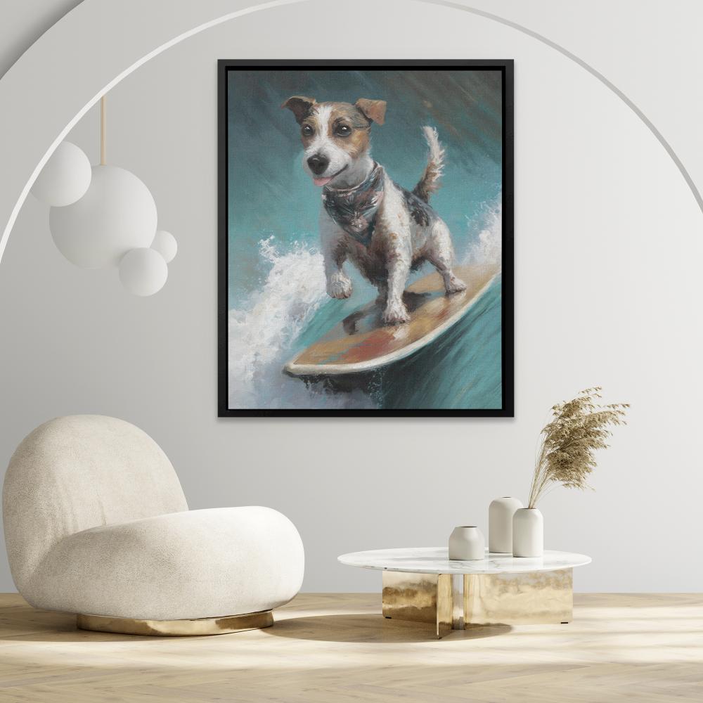 Surf Dog - Luxury Wall Art