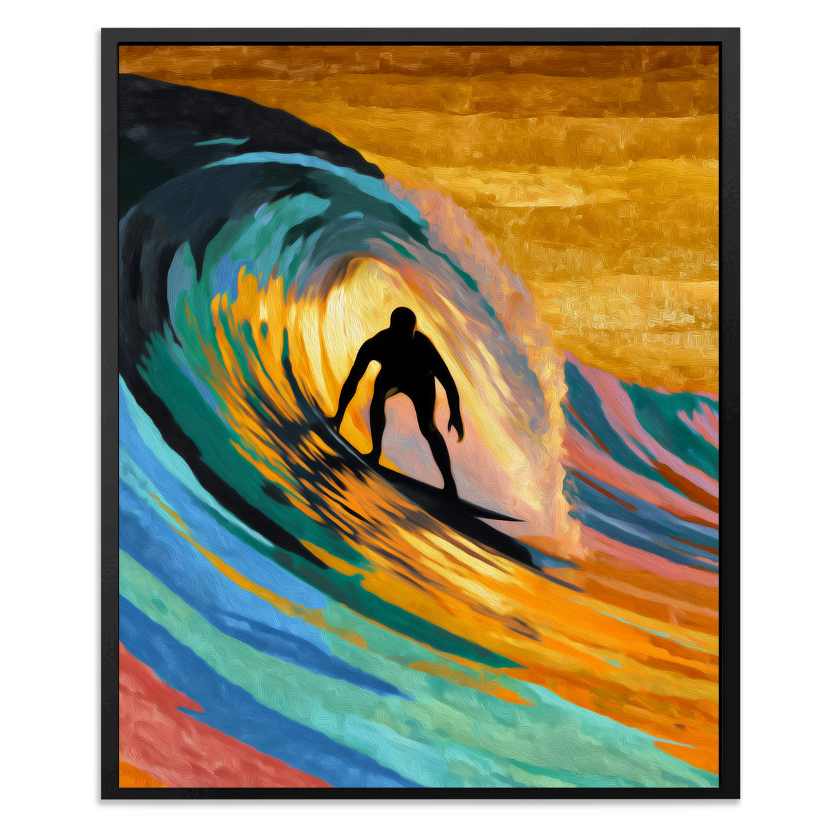 Surfer Constructivist Wave — Surfer Constructivist Wave Front Facing Portrait2 88