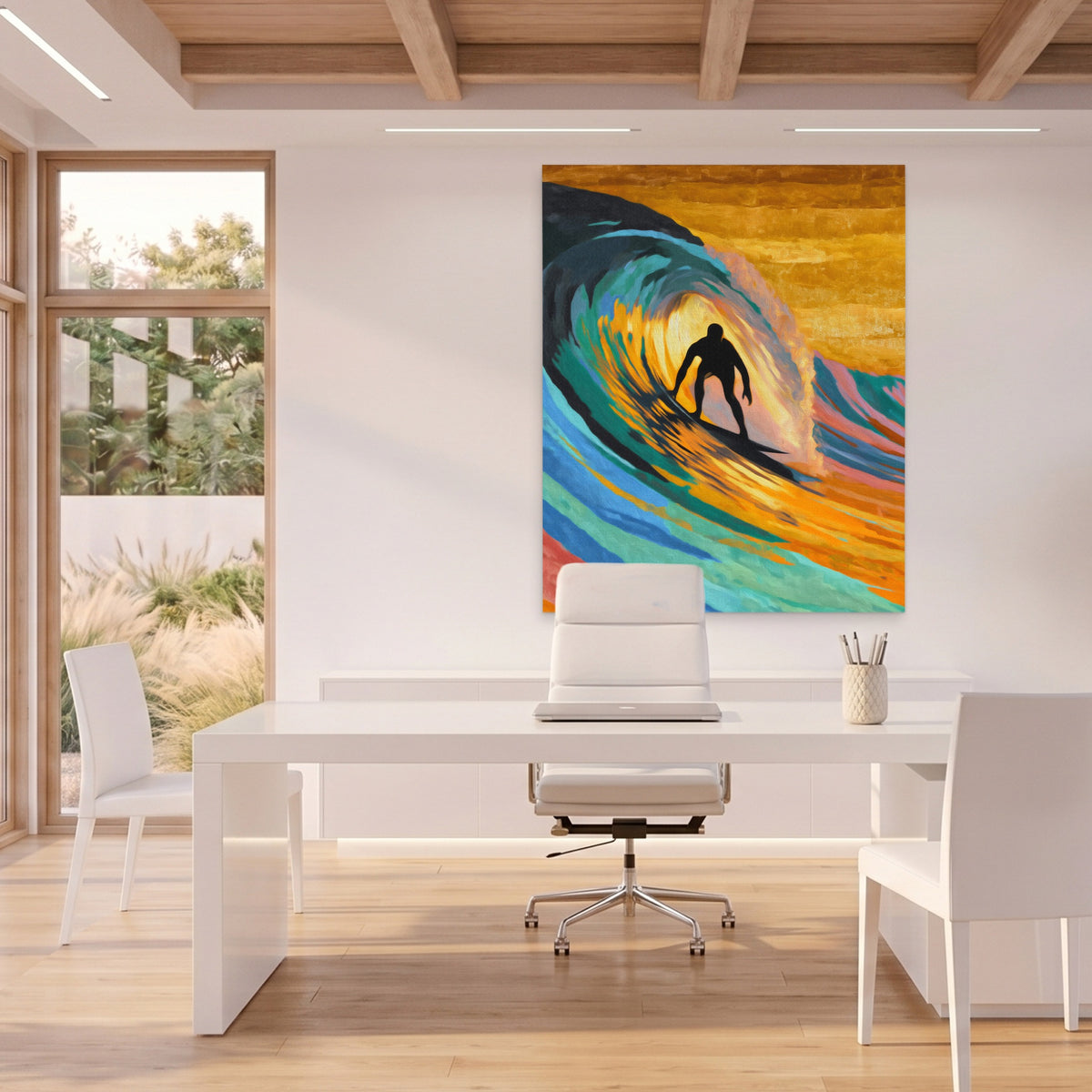 Surfer Constructivist Wave — Surfer Constructivist Wave Beach House Office Port 52