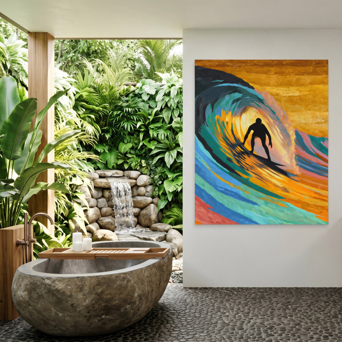 Surfer Constructivist Wave — Surfer Constructivist Wave Outdoor Bathroom Port 16