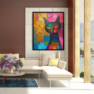 Surreal Black Cat - Luxury Wall Art