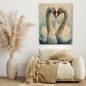 Swan Love - Luxury Wall Art