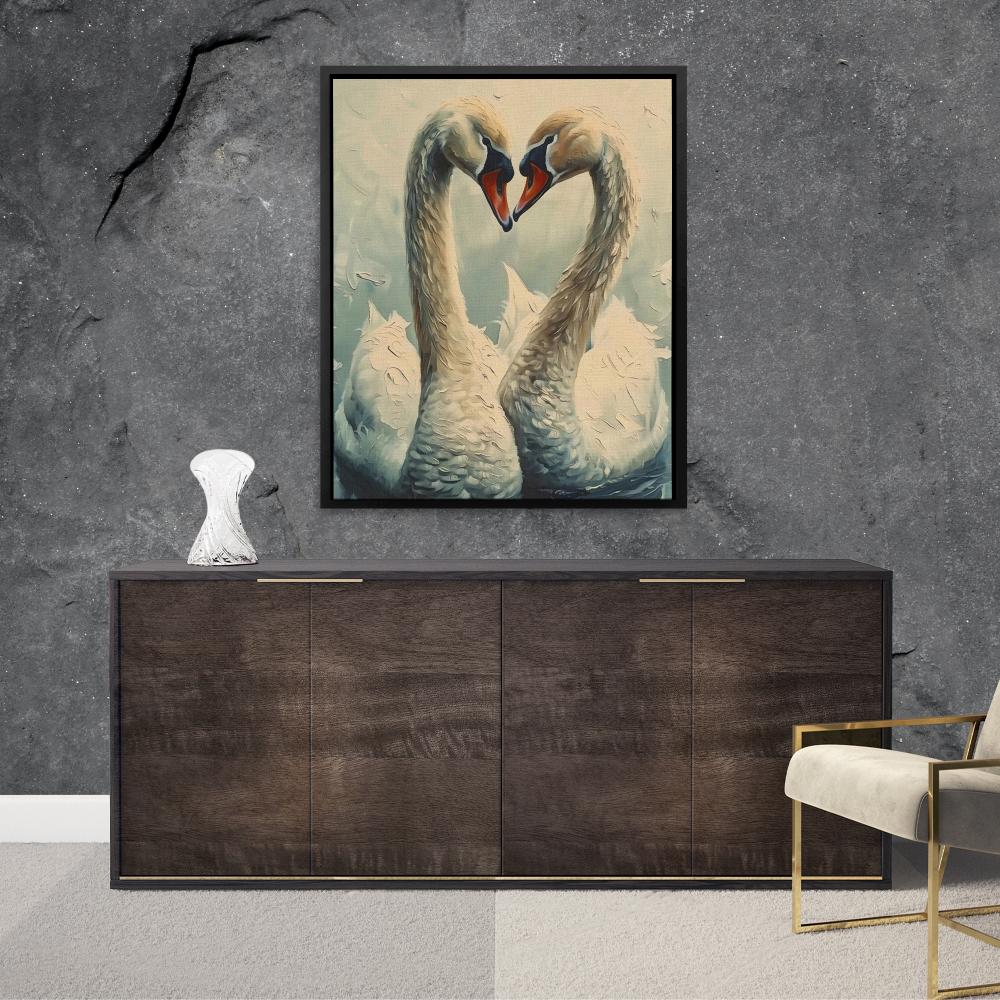 Swan Love - Luxury Wall Art