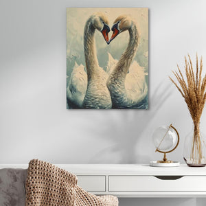 Swan Love - Luxury Wall Art