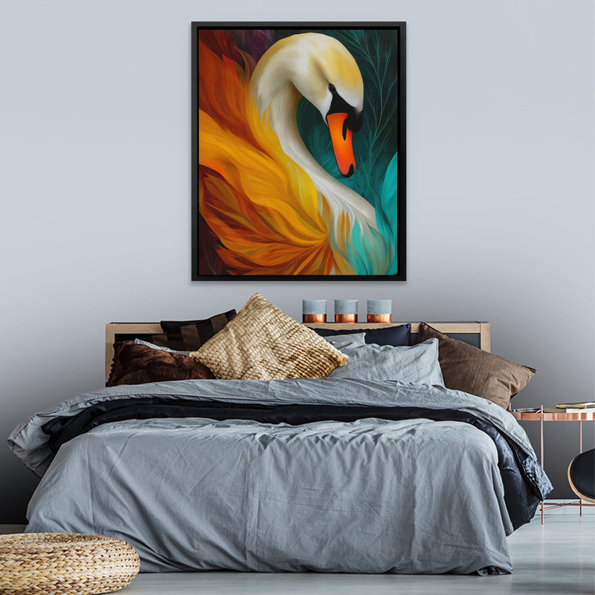 Swan Phoenix Rising - Luxury Wall Art