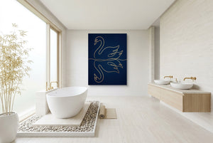 Swan Still Water — swan still water bathroom interior with tub 1port flush print