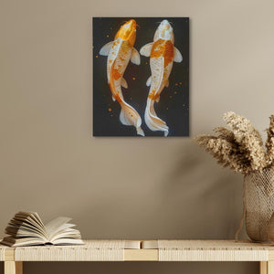 Swimming Koi Fish - Luxury Wall Art