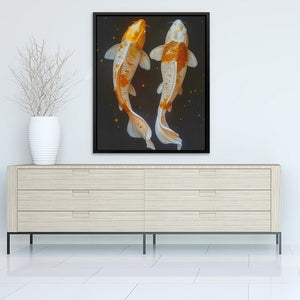 Swimming Koi Fish - Luxury Wall Art