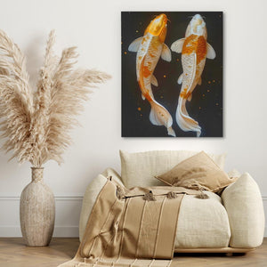 Swimming Koi Fish - Luxury Wall Art