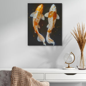 Swimming Koi Fish - Luxury Wall Art