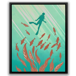 Swimming with the Fishes - Luxury Wall Art