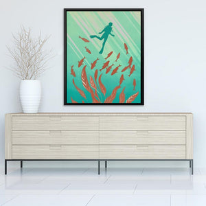 Swimming with the Fishes - Luxury Wall Art