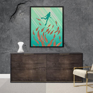 Swimming with the Fishes - Luxury Wall Art