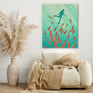 Swimming with the Fishes - Luxury Wall Art