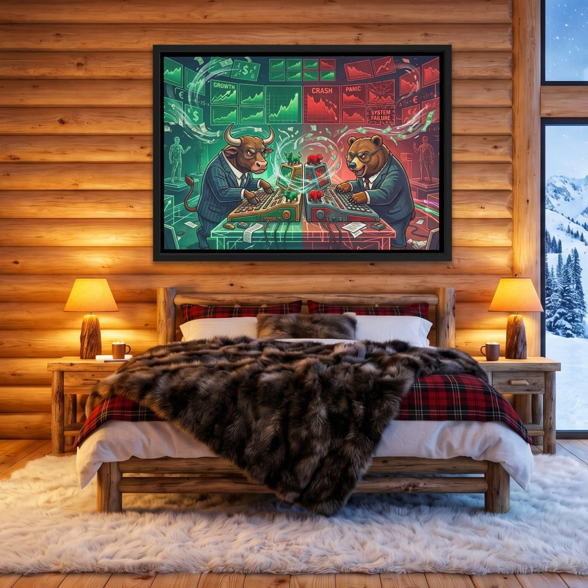 System Failure canvas wall art, room view