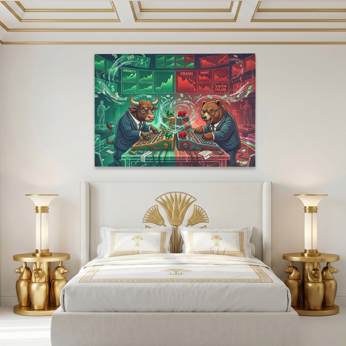 System Failure canvas wall art, room view