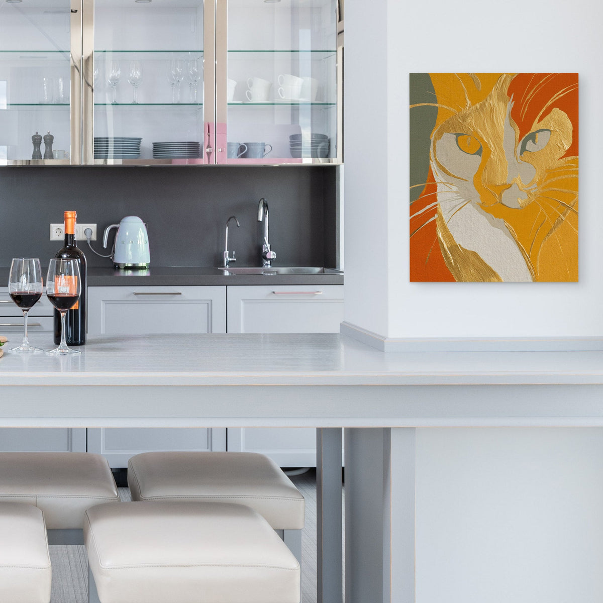 Tabby Autumn Fire - Luxury Wall Art