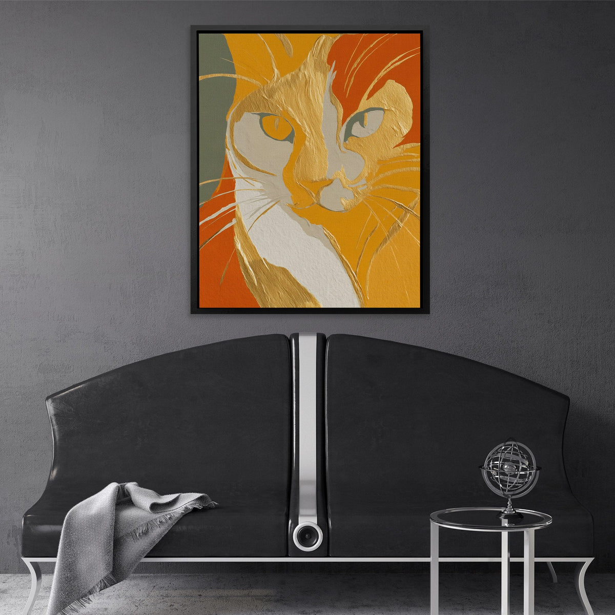 Tabby Autumn Fire - Luxury Wall Art