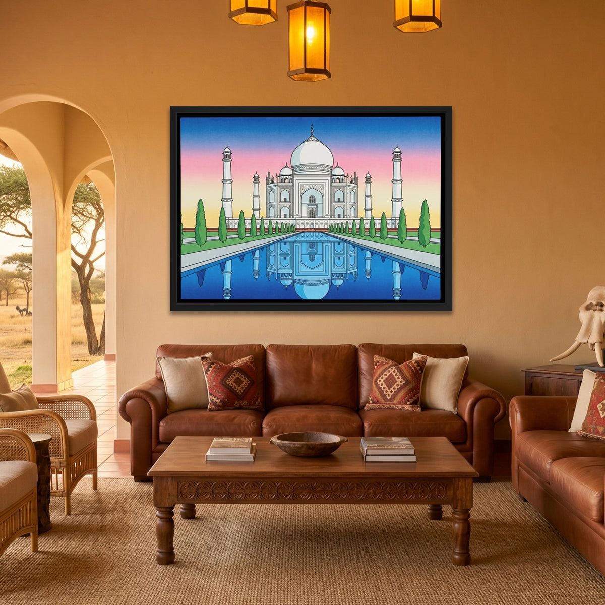 Taj Mahal Sunset Mirror — Taj Mahal Sunset Mirror Safari House Land 251