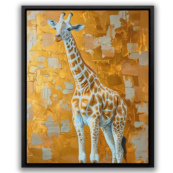 Tall Giraffe in a room