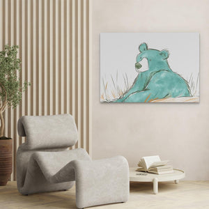 Teal Bear - Luxury Wall Art