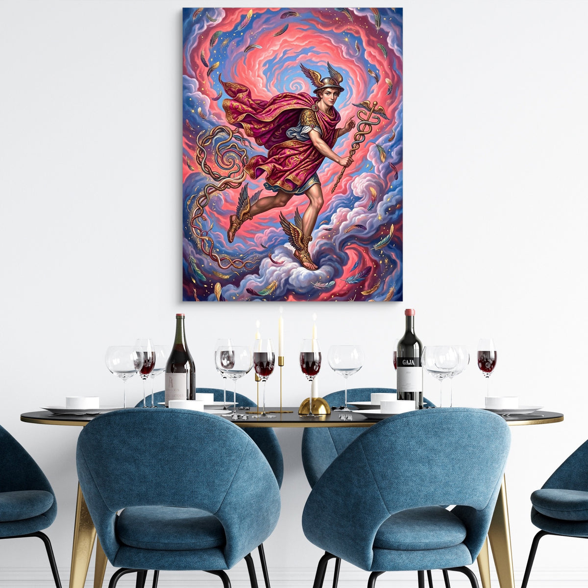 Teal Cat Halloween — teal cat halloween sq dining room tables 1port flush print