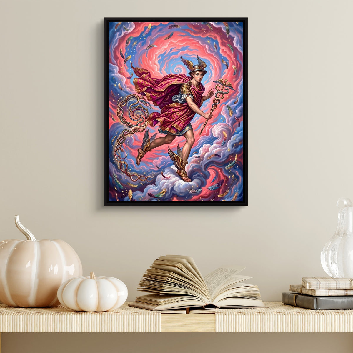 Teal Cat Halloween — teal cat halloween sq halloween wall 2 1port framed black