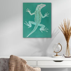 Teal Iguana - Luxury Wall Art