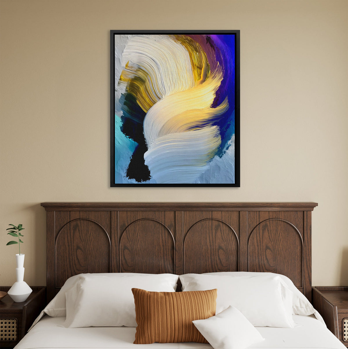 Tempest's Golden Wings - Luxury Wall Art