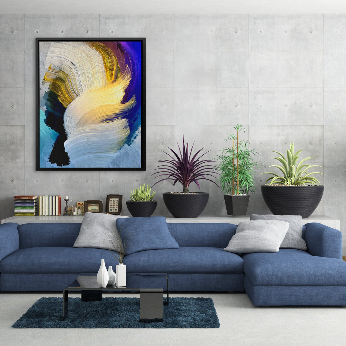 Tempest's Golden Wings - Luxury Wall Art