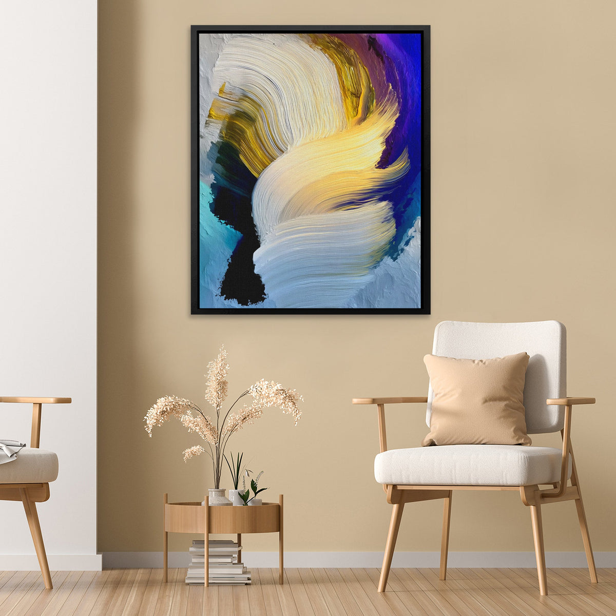 Tempest's Golden Wings - Luxury Wall Art