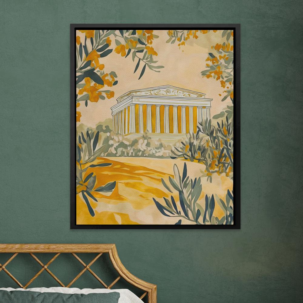 Temple Among the Olives - Luxury Wall Art