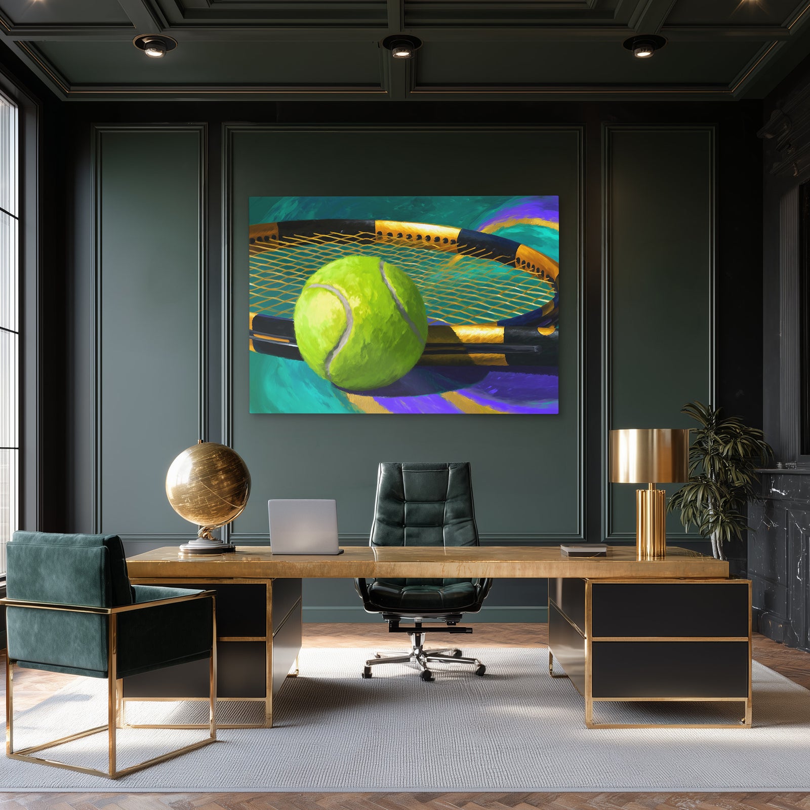 Tennis Ball Velocity - Luxury Wall Art