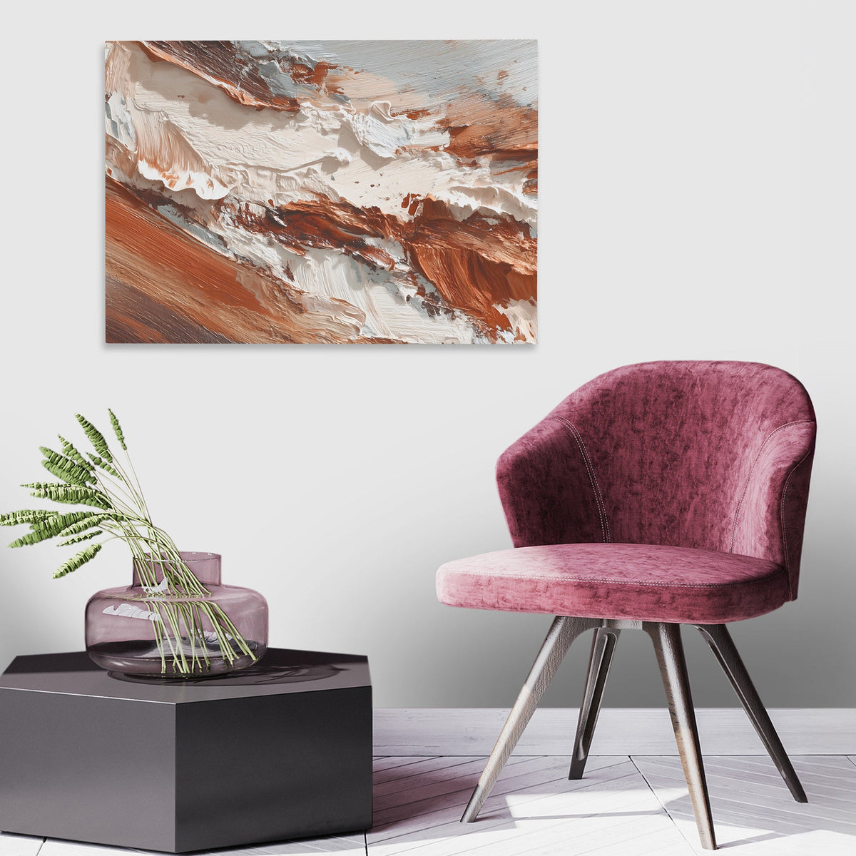 Terracotta Turbulence - Luxury Wall Art