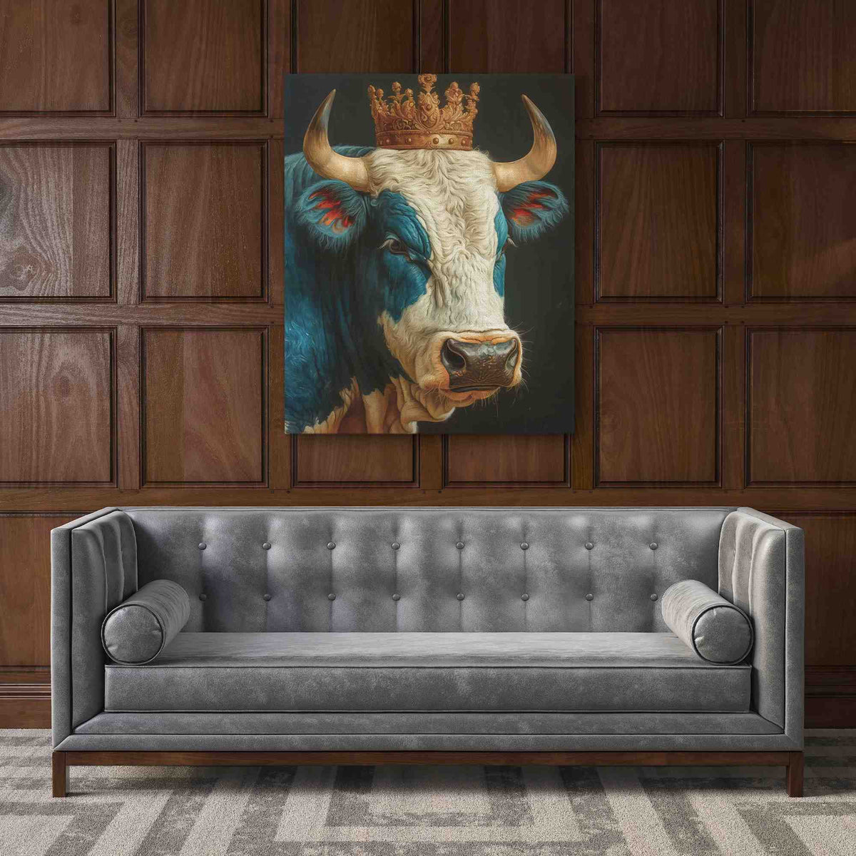 The Cow King - Luxury Wall Art