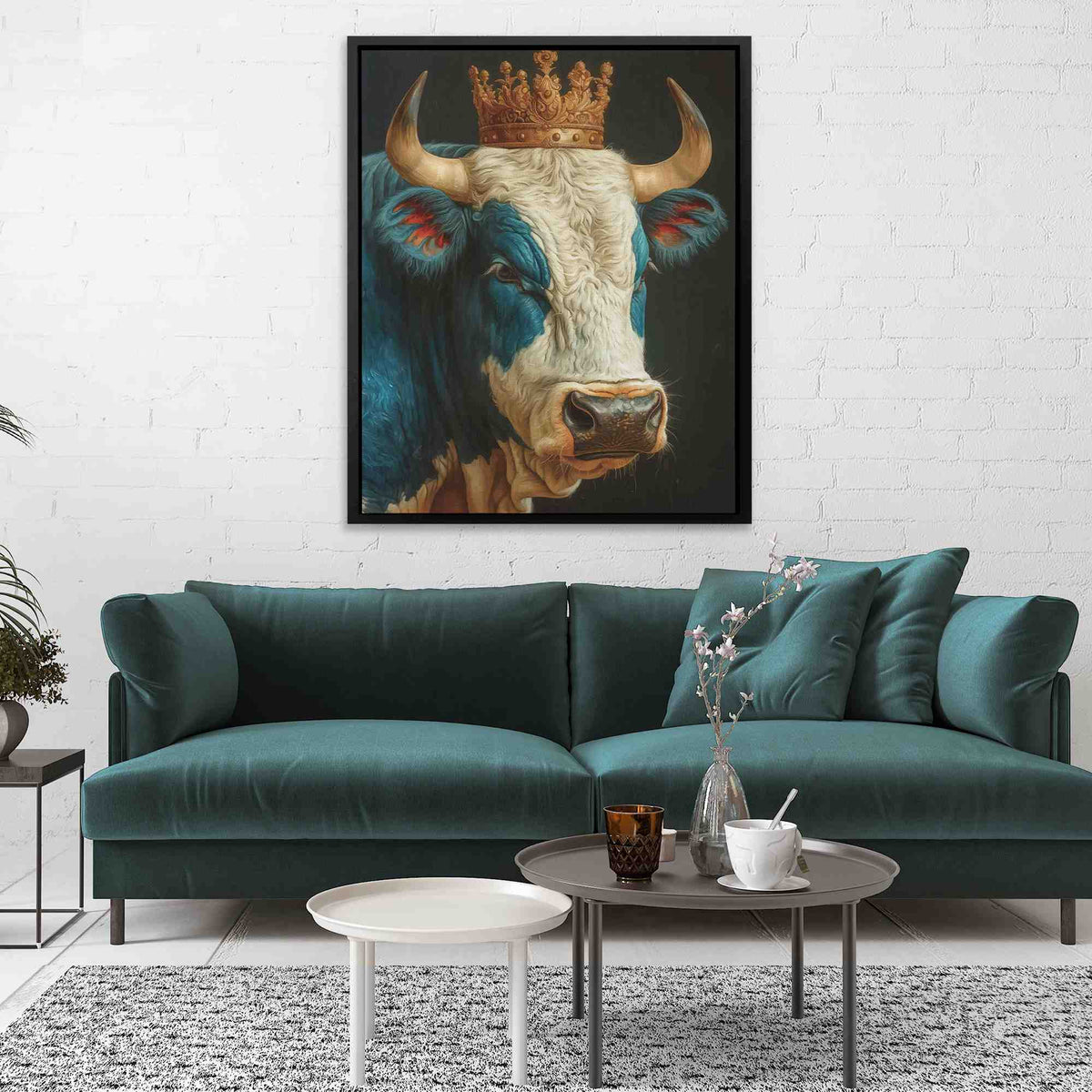 The Cow King - Luxury Wall Art