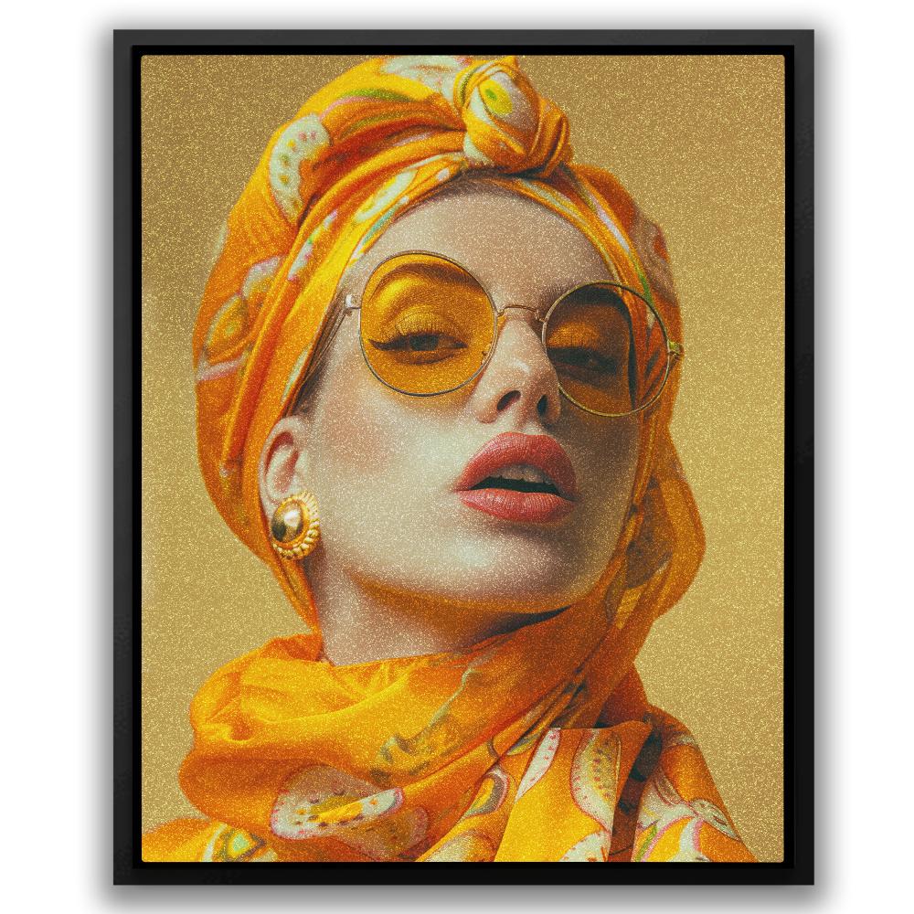 The Girl in Yellow - Luxury Wall Art