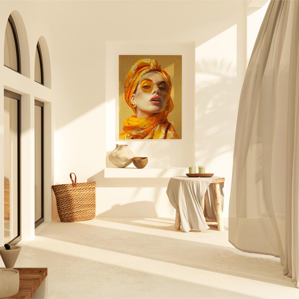 The Girl in Yellow - Luxury Wall Art