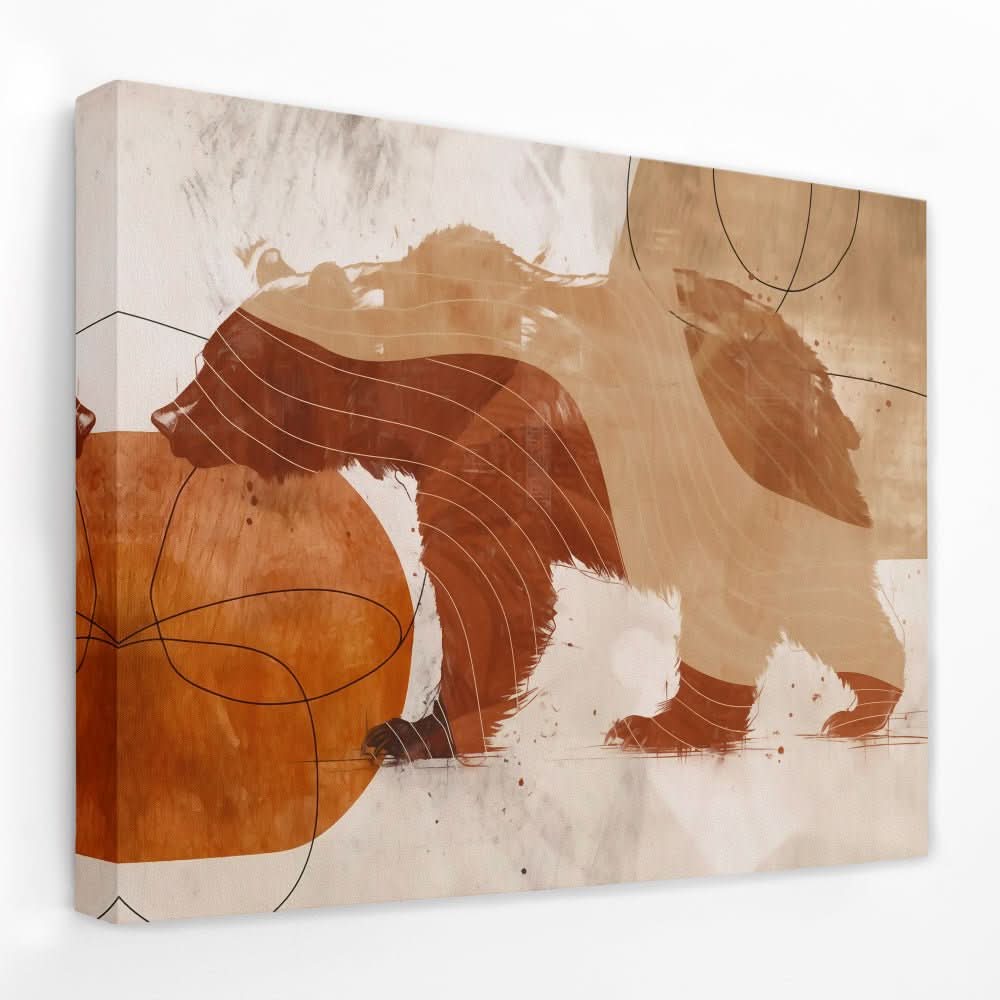 The Noble Bear - Animals Canvas Wall Art