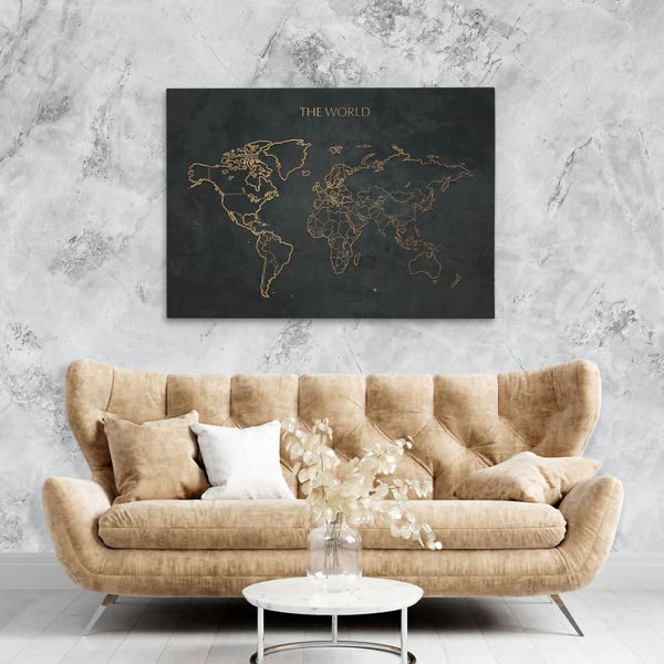 The World Map in a room