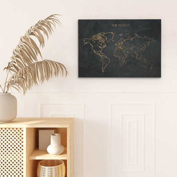 The World Map in a room