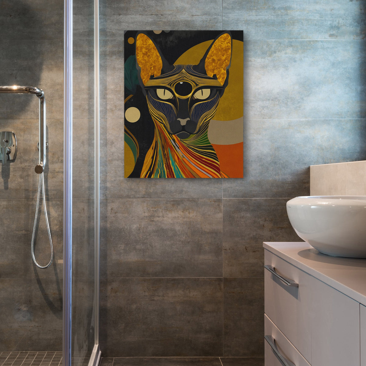 Third Eye Cat - Luxury Wall Art